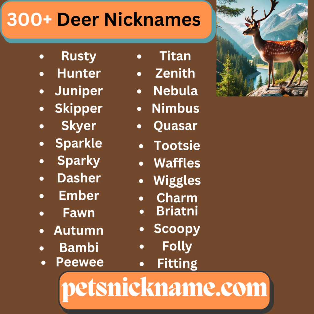 Deer nicknames