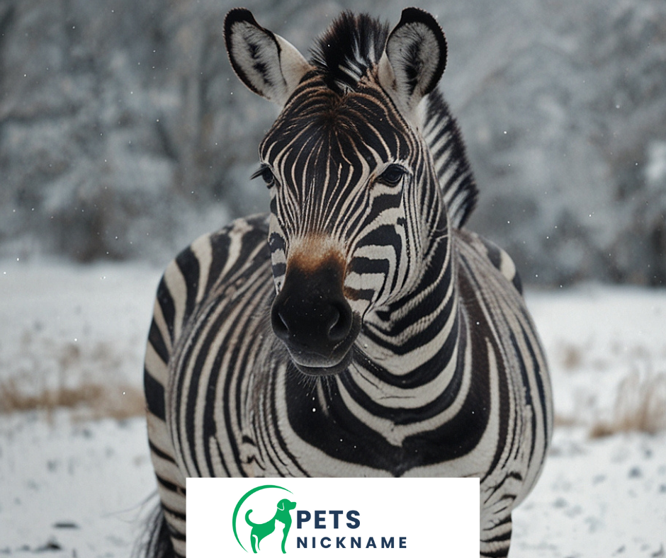 Zebra closeup view